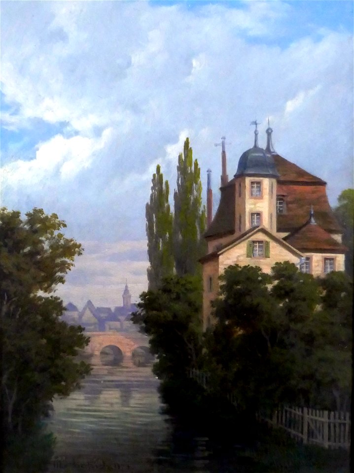 Michel Hertrich-Maison dans le jardin Bartholdi