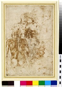 Michelangelo - Verso Various Figure Studies, WA1846.37