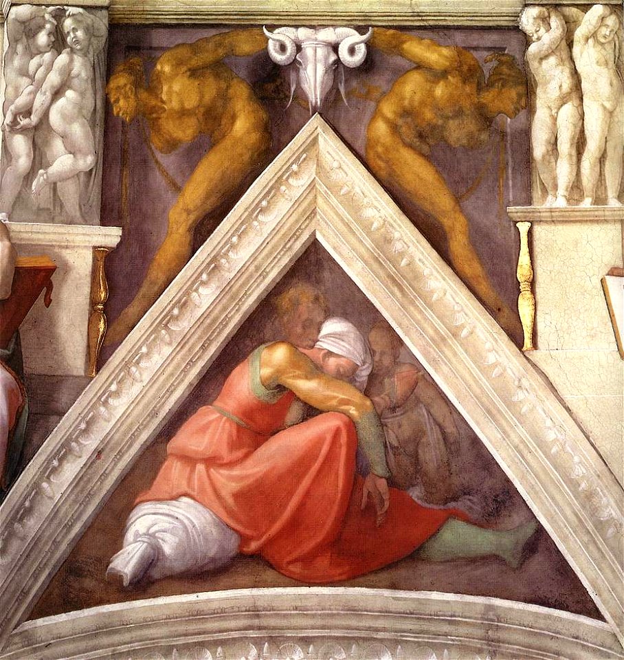 Michelangelo, antenati di cristo, 06