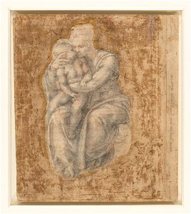 Michelangelo - Recto The Virgin and Child, RCIN 912772