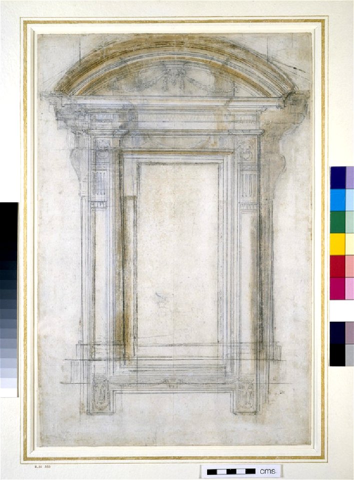 Michelangelo - Recto Design for a window, WA1846.79