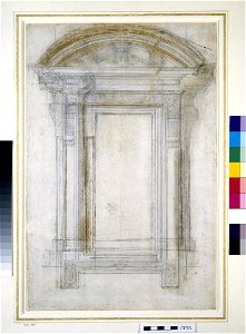 Michelangelo - Recto Design for a window, WA1846.79