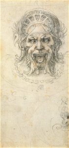 Michelangelo - A grotesque mask c. 1525, RCIN 912762