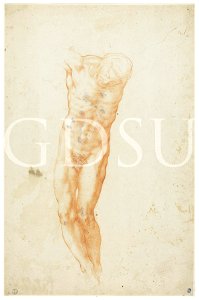 Michelangelo - inv. 181 S, Cristo crocifisso - scuola (attribuzione tradizionale)