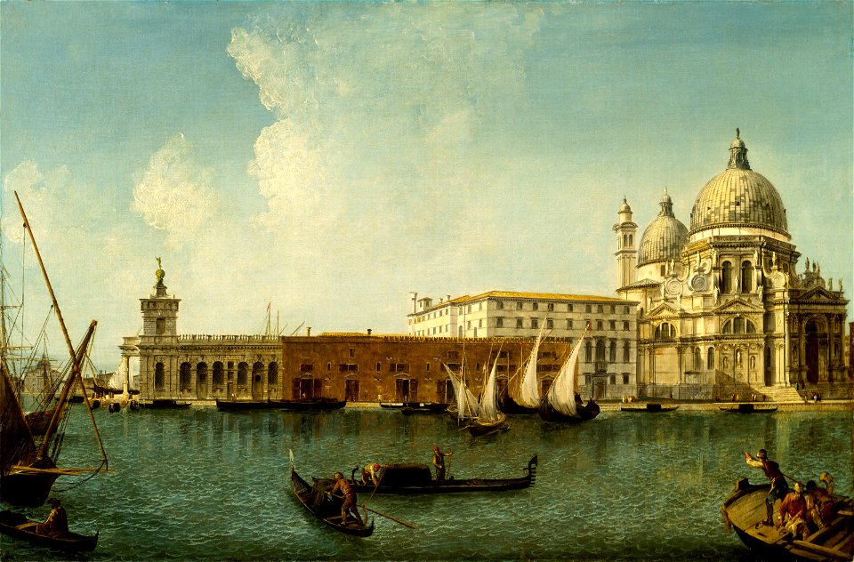 Michele Marieschi - View of the Dogana and Santa Maria della Salute - BF.1984.24 - Museum of Fine Arts