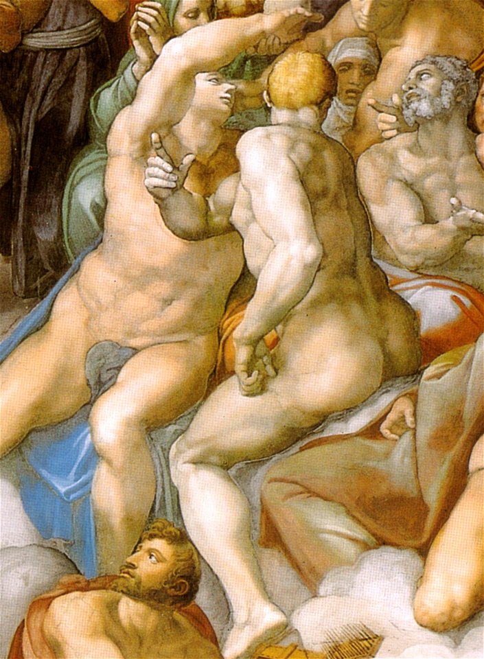 Michelangelo, giudizio universale, dettagli 10