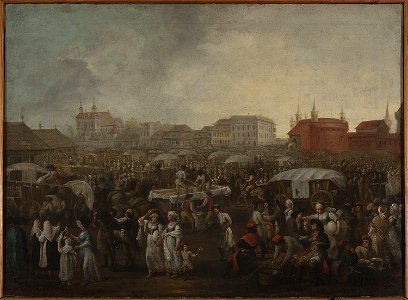 Michał Stachowicz - Kleparz marketplace - MP 1003 MNW - National Museum in Warsaw