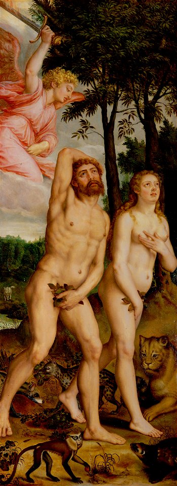 Michiel Coxie (I) - De verdrijving uit het paradijs (Genesis 3, 22-24) - GG 1032 - Kunsthistorisches Museum