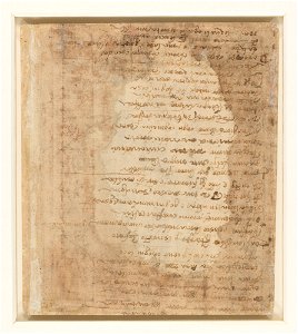 Michelangelo - Verso A draft of a poem c. 1540-45, RCIN 912772
