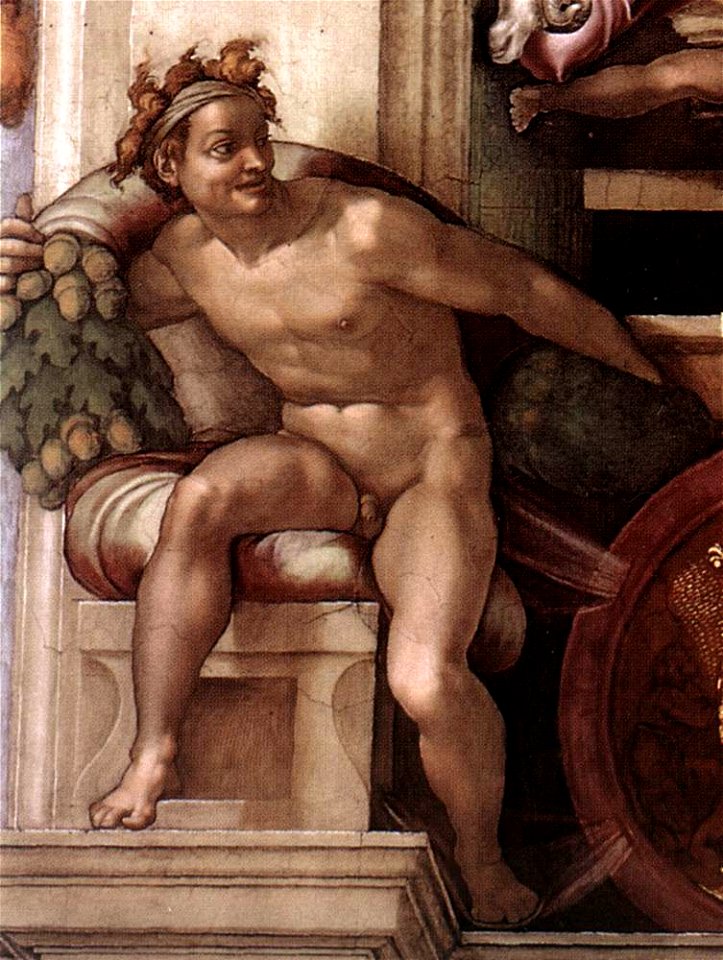 Michelangelo, ignudo 07