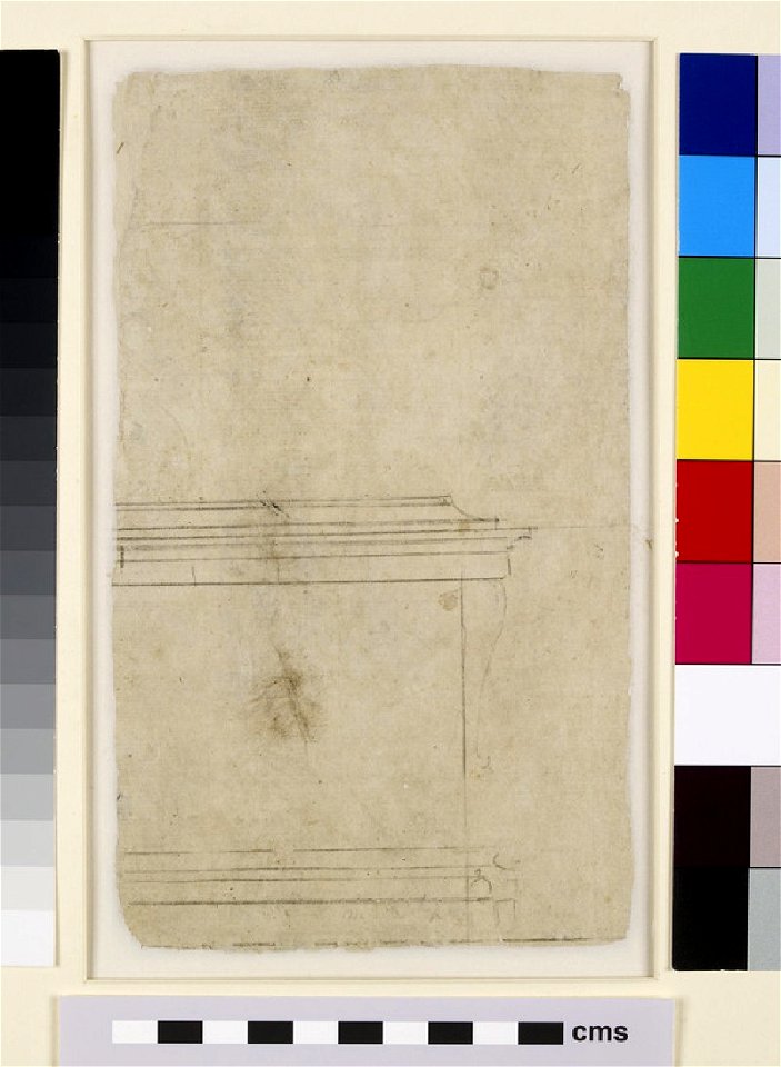 Michelangelo - Verso Architectural sketch, WA1846.82