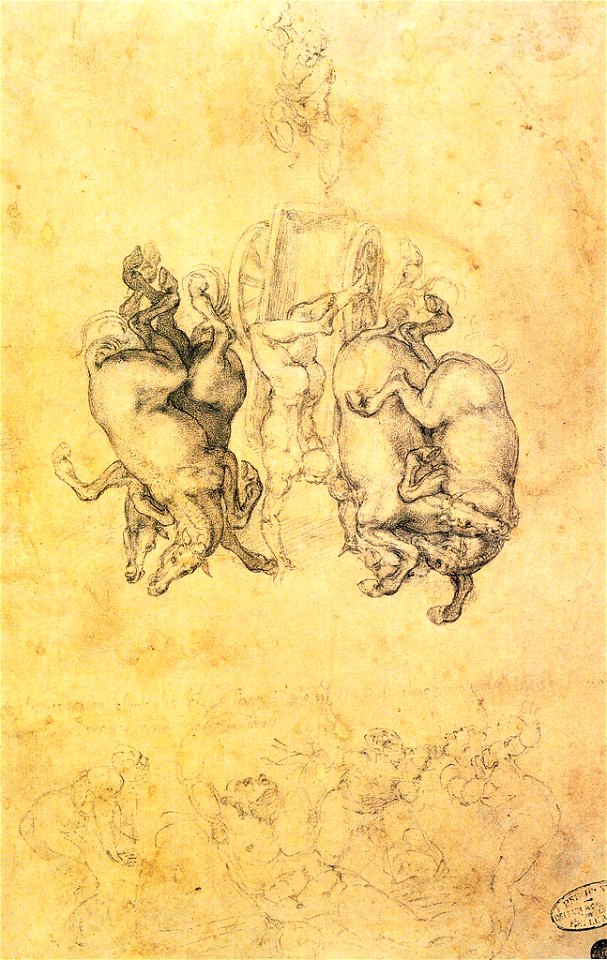 Michelangelo Buonarroti - Der Sturz des Phaethon 3