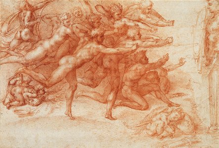 Michelangelo Buonarroti - Archers shooting at a herm - Google Art Project