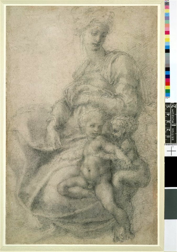 Michelangelo - The Virgin and Christ Child with the Infant St John, 1860,0616.1