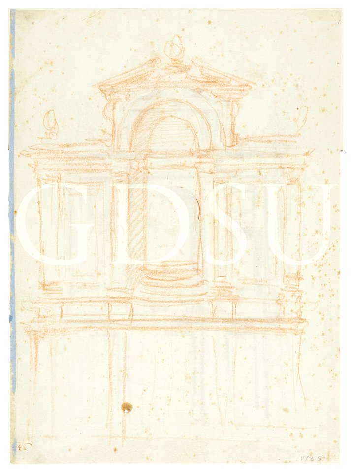 Michelangelo - inv. 173 S v., Progetto architettonico - attribuzione tradizionale