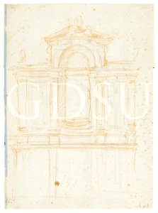Michelangelo - inv. 173 S v., Progetto architettonico - attribuzione tradizionale