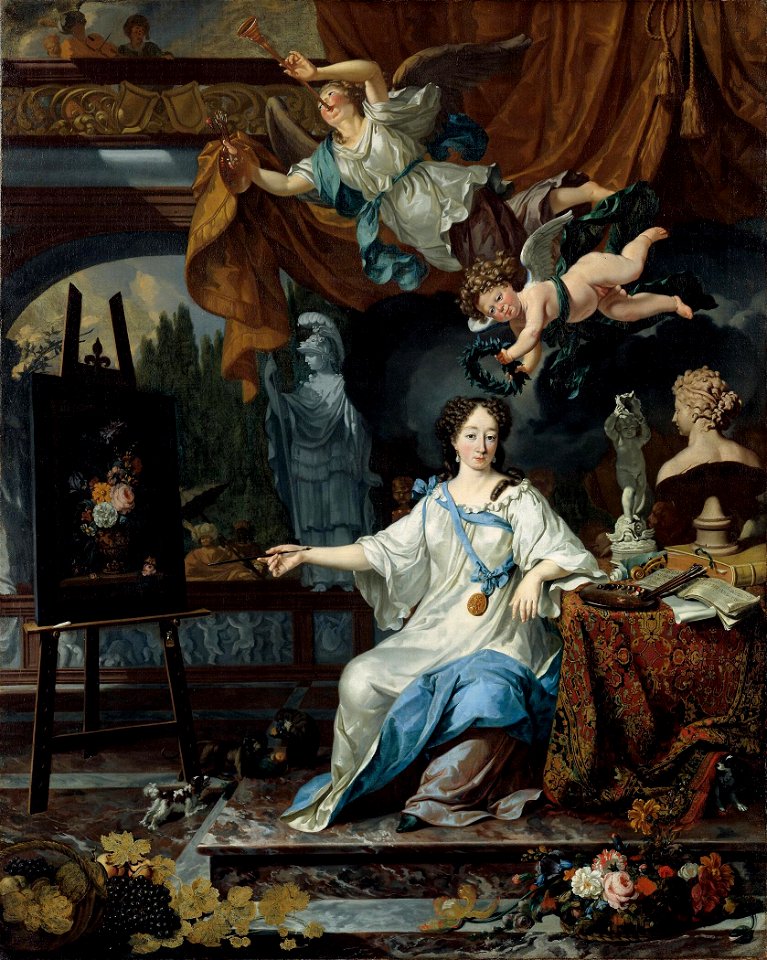 MIchiel van Musscher - Portrait of an Artist in Her Studio