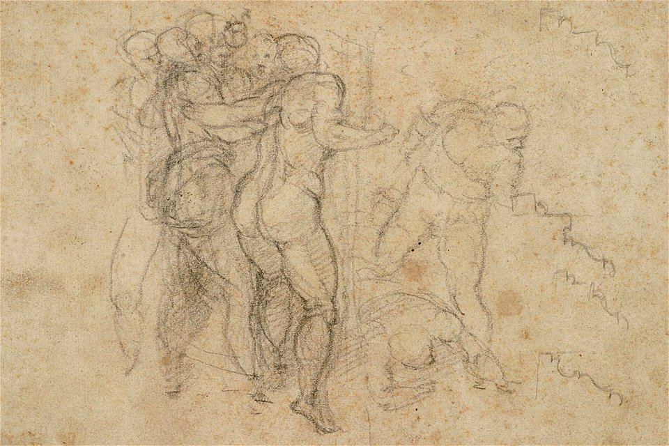 Michelangelo - Étude pour Le Jugement dernier, NI-1662-04