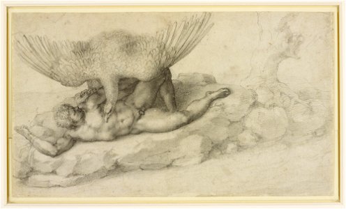 Michelangelo - Recto The punishment of Tityus, RCIN 912771