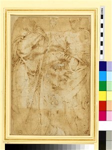 Michelangelo - Verso Head of a Man in Middle Age, WA1846.73