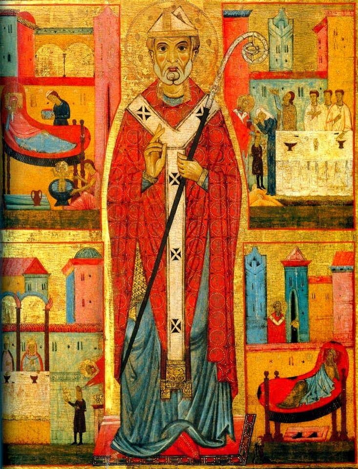 Michele di Baldovino, Dossale San Nicola e storie della sua vita, II meta del XIII secolo, Peccioli, Prepositura di San Verano