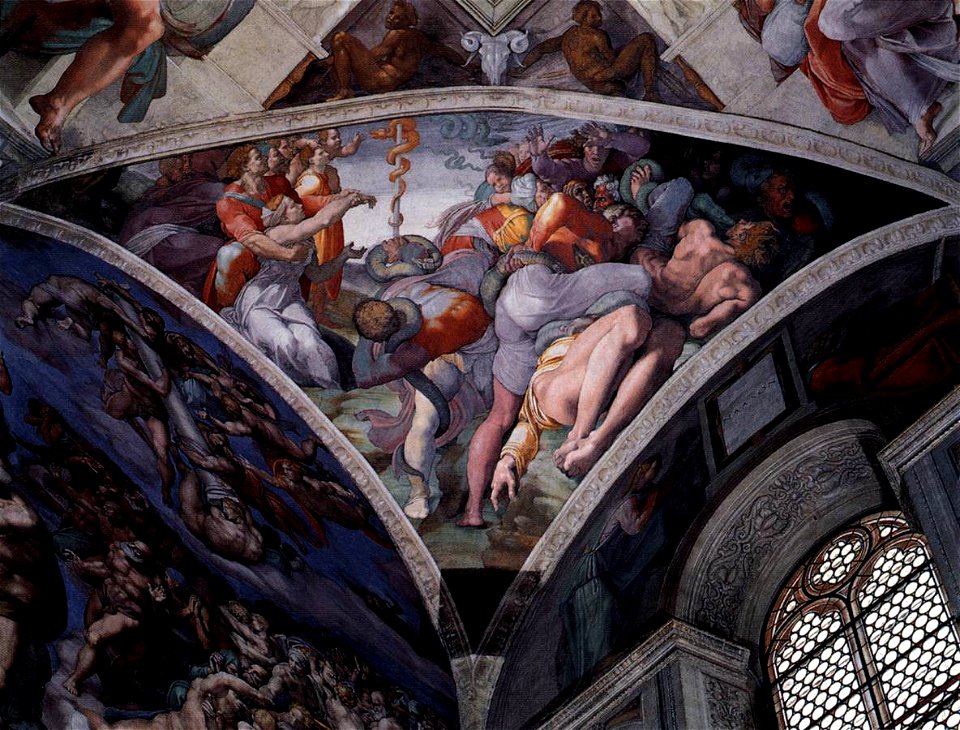 Michelangelo, Brazen Serpent 02