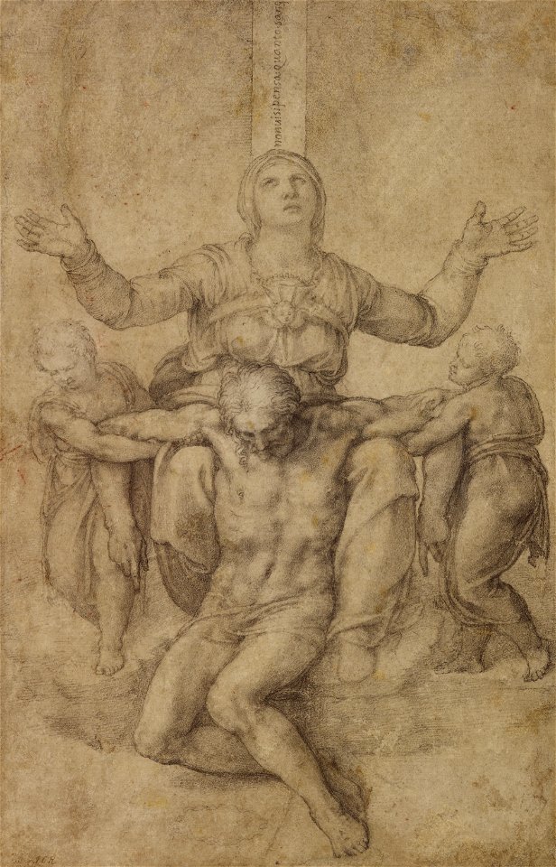 Michelangelo, Study for the Colonna Pietà