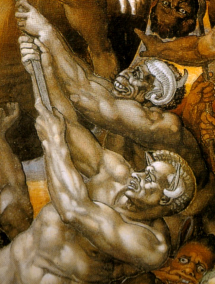 Michelangelo, giudizio universale, dettagli 43