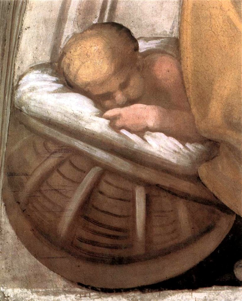 Michelangelo, lunetta, Hezekiah - Manasseh - Amon 03