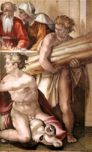 Michelangelo, Sacrifice of Noah 03