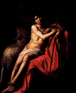 Michelangelo Merisi da Caravaggio - St John the Baptist - WGA04196. Free illustration for personal and commercial use.