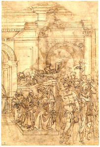 Michelangelo - Verso Part of a scene representing a Judgement, 1887,0502.115