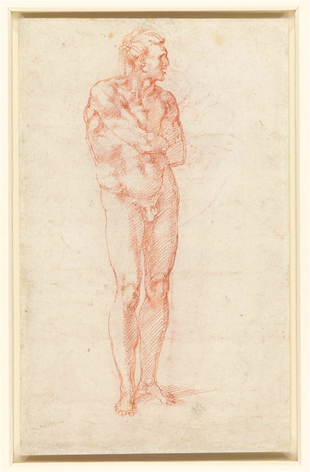 Michelangelo - Verso A male nude c.1515-20, RCIN 912765