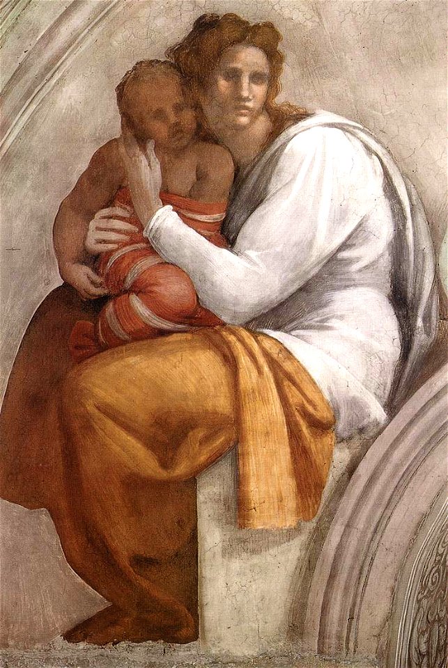 Michelangelo, lunetta, Zerubbabel - Abiud - Eliakim 02