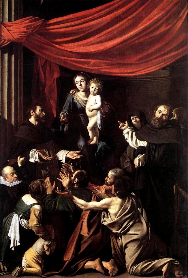 Michelangelo Merisi da Caravaggio - Madonna del Rosario - WGA04180
