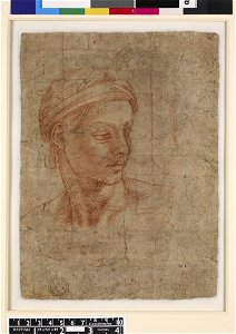 Michelangelo - Verso Head of a youth, 1926,1009.1