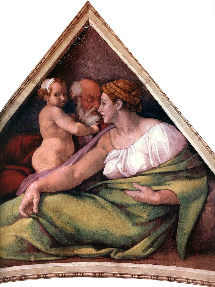 Michelangelo, antenati di cristo, 04.1
