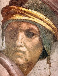 Michelangelo, lunetta, Zerubbabel - Abiud - Eliakim 03
