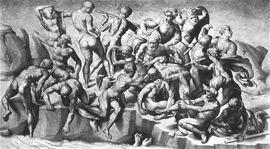 Michelangelo Buonarroti - Battle of Cascina (part) - WGA15507
