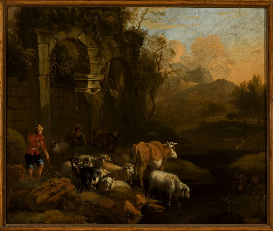 Michiel Carrée - Cattle at the waterhole - M.Ob.1702 MNW - National Museum in Warsaw