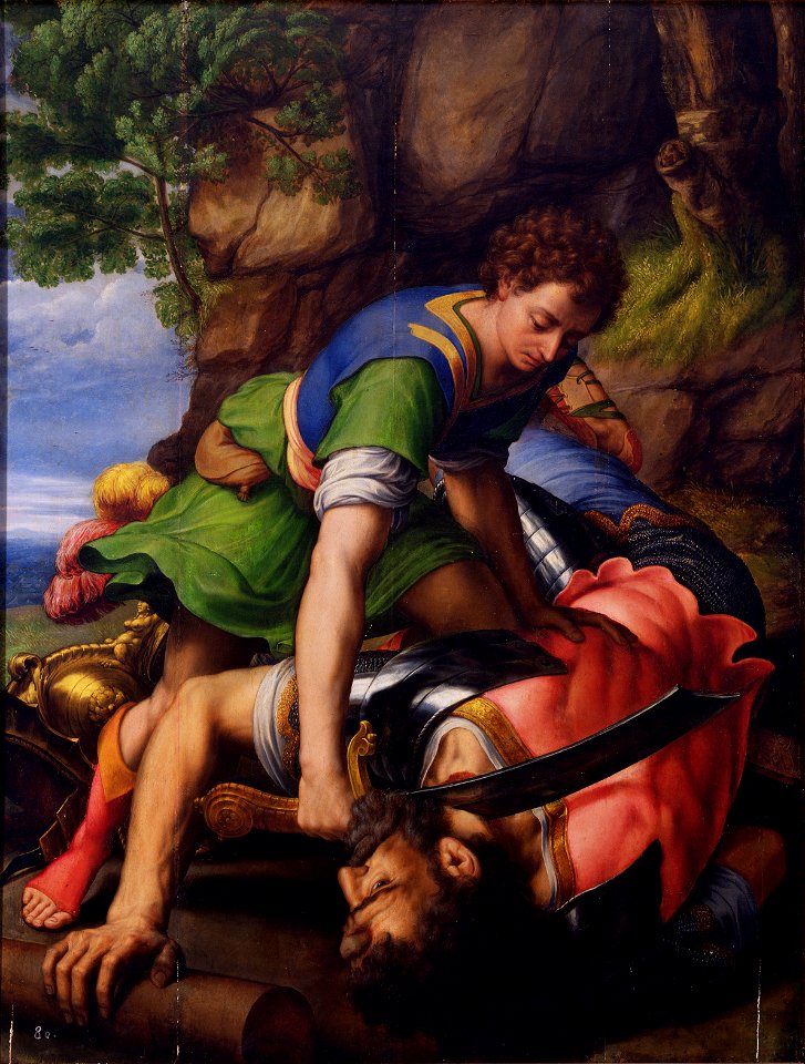 Michiel Coxcie - David and Goliath