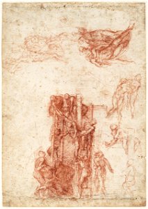 Michelangelo - Study for a Deposition, A 025 recto
