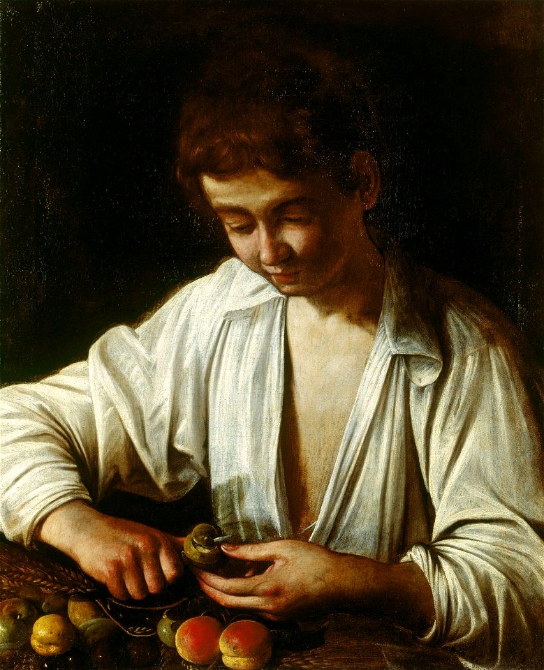 Michelangelo Merisi da Caravaggio (Milan 1571-Port' Ercole 1610) - Boy Peeling Fruit - RCIN 402612 - Royal Collection