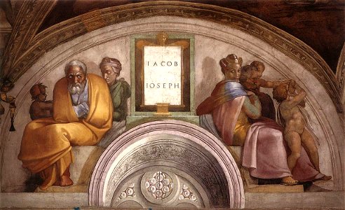 Michelangelo, lunetta, Jacob - Joseph 01
