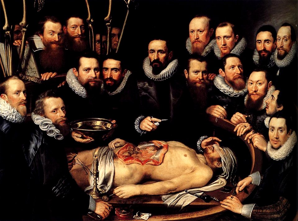 Michiel Jansz. van Mierevelt - Anatomy Lesson of Dr. Willem van der Meer - WGA15617