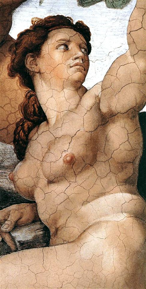 Michelangelo, Fall and Expulsion from Garden of Eden 09