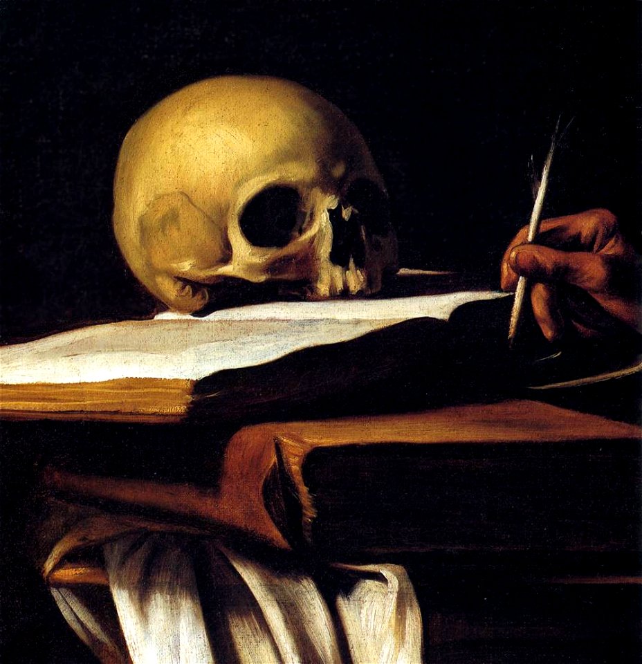 Michelangelo Merisi da Caravaggio - St Jerome (detail) - WGA04159