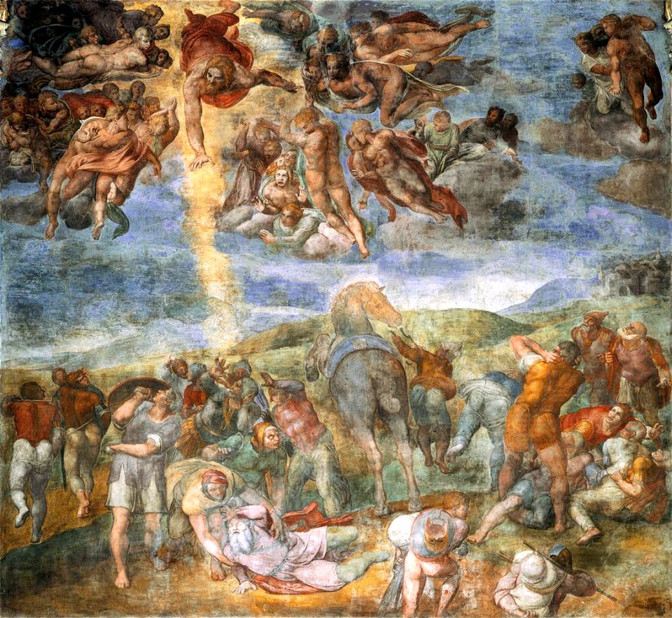 Michelangelo, paolina, conversione di saulo 01