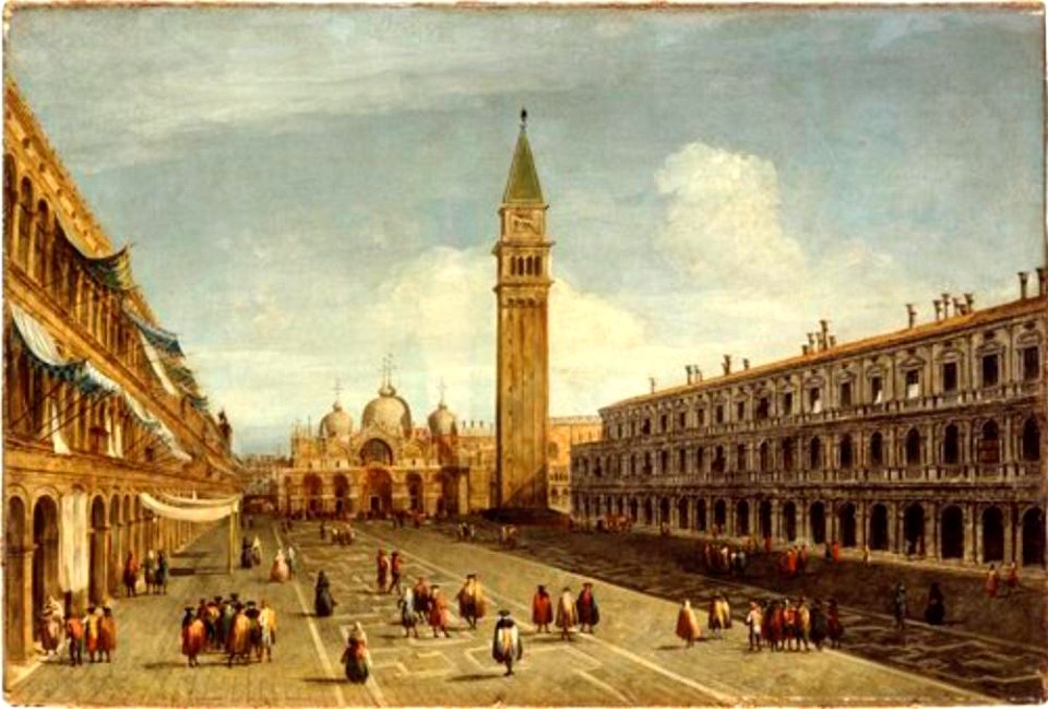 Michele Marieschi - Vedute mit dem Markusplatz in Venedig, um 1740, 305