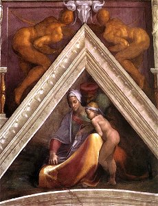 Michelangelo, antenati di cristo, 07